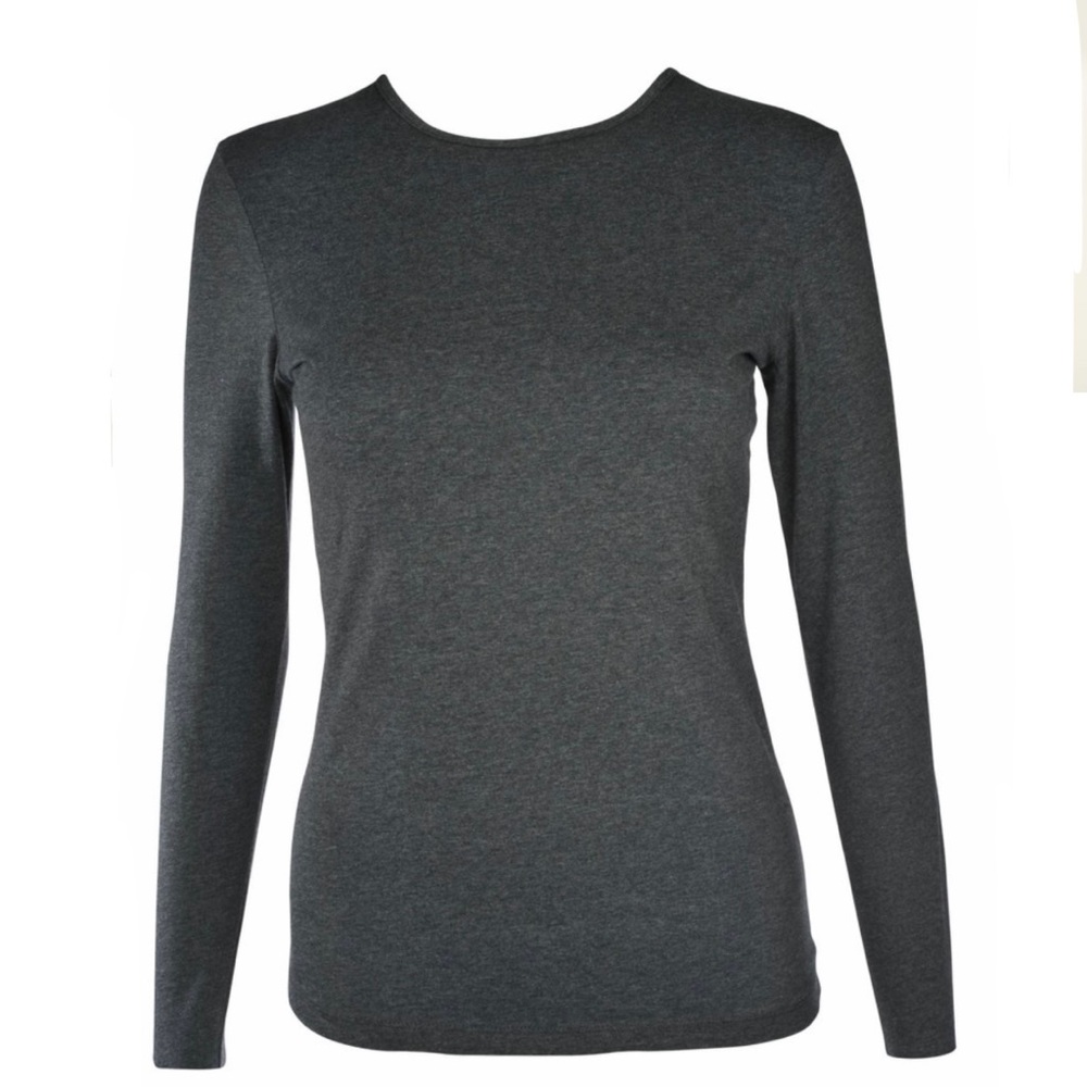 Junees Luda layering top. HEATHER GRAY.